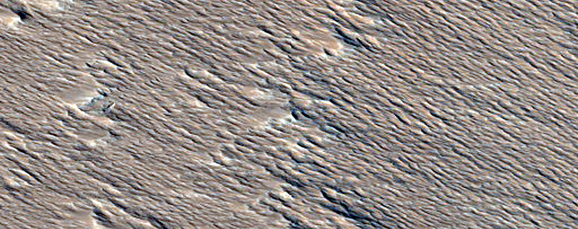 Terrain Sample in Medusae Fossae