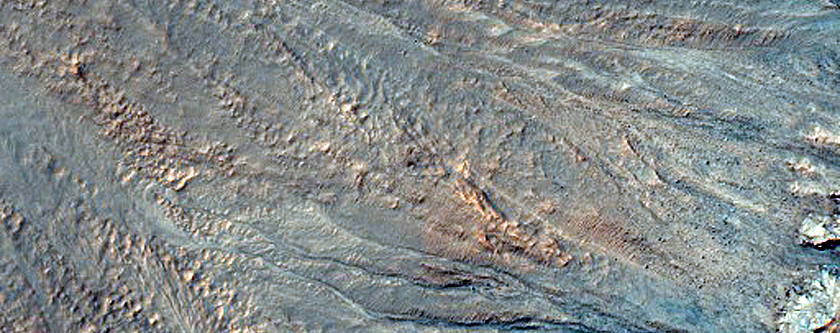 Slope Features in Palikir Crater