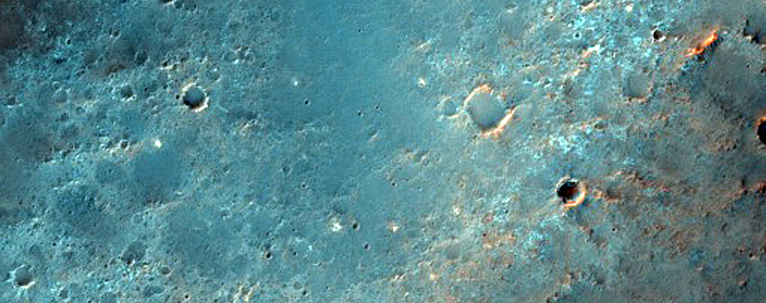 Valleys East of Huygens Crater