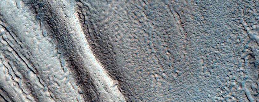 Line of Pits along Mound in Protonilus Mensae
