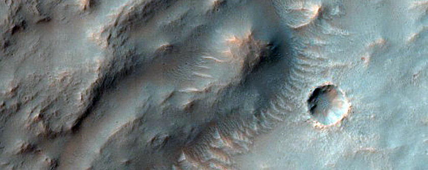 Channel in Noachis Terra