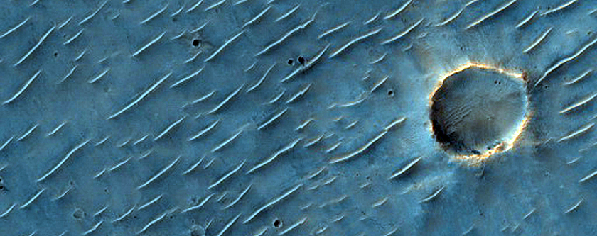 Terrain Sample in Huygens Crater