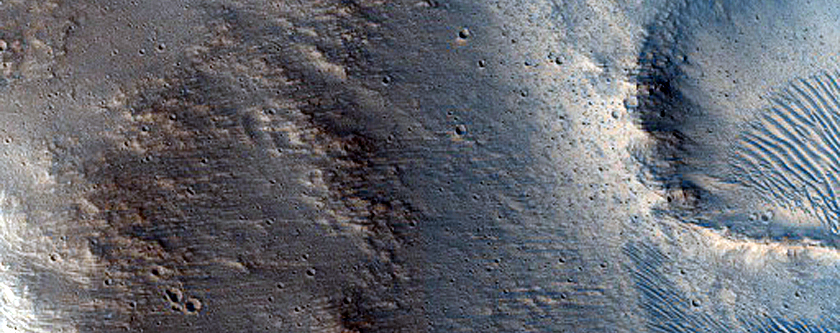 Central Structure of Large Crater
