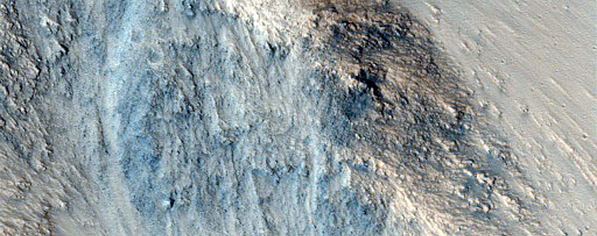 Northern Rim of Orson Welles Crater