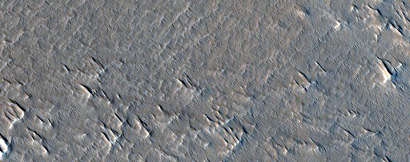 Degraded Flow Lobes East of Gigas Fossae