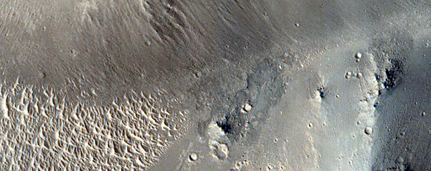 Massifs in Elysium Planitia