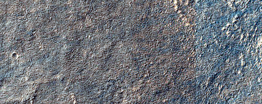 Well-Preserved Small Crater on Hellas Planitia Floor