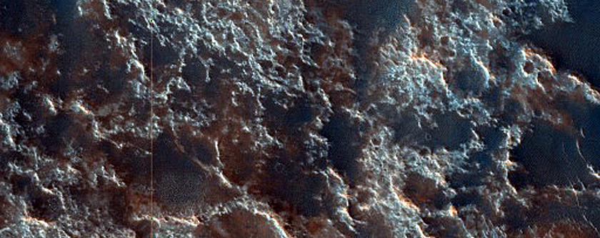 Floor of Baldet Crater
