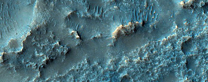 Inverted Channel in Noachis Terra