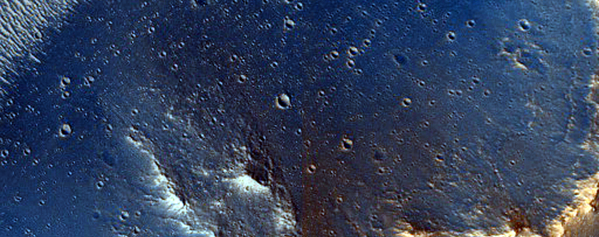 Pompeii Crater Wall Rim and Ejecta