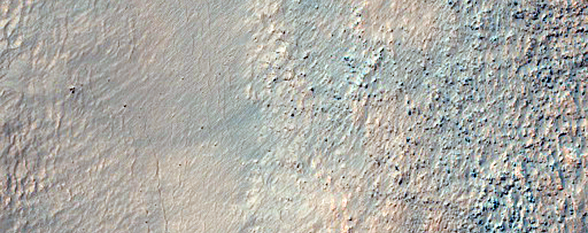 Rim of South Mid-Latitude Crater