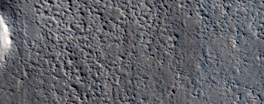 Landforms near Clasia Vallis