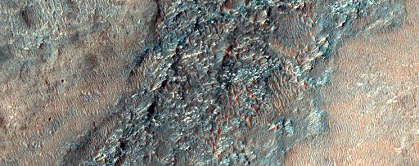 Inverted Channel in Noachis Terra