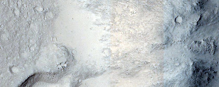 Well-Preserved Impact Crater Inside Larger Crater