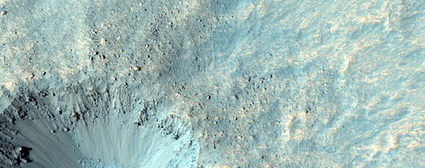 Fresh 500-M Diameter Impact Crater