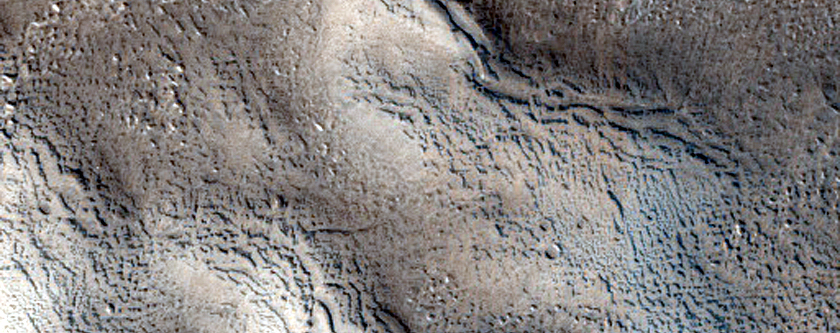 Terrain in Eastern Amazonis Planitia