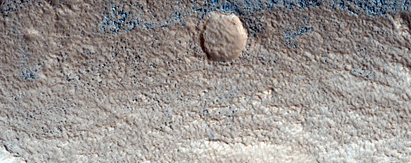 Possible Flow Feature Inside Crater