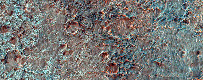 Ejecta Striations North of Ladon Valles
