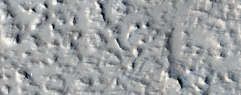 Flows East of Tharsis Tholus