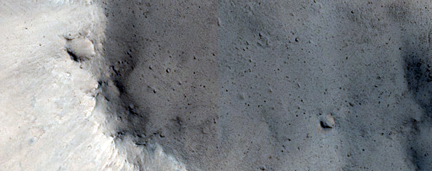 Crater Wall with Possible Clays
