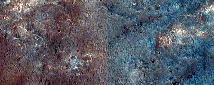 Pyroxene-Rich Ridge North of Dogana Crater