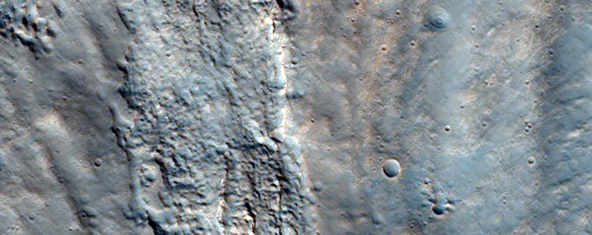 Ejecta Margin in Tempe Terra