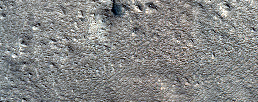 Layers in Mantle in Phlegra Montes