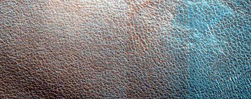 Polar Crater with Summer Ice