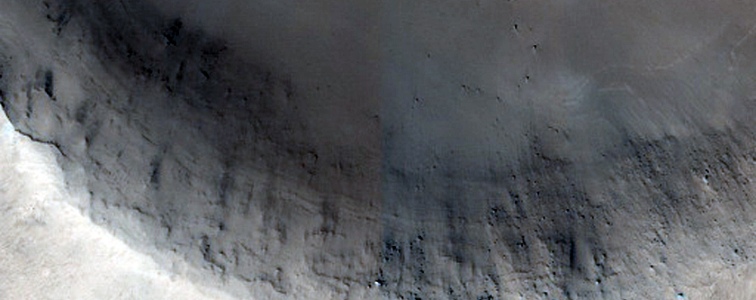 Crater near Head of Mawrth Vallis