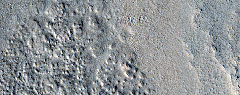 Crater with Infill Material