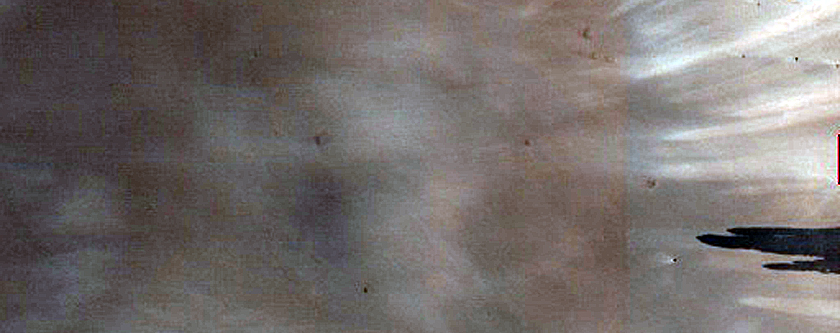 Crater North of Schiaparelli Crater