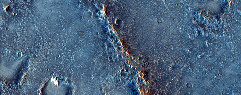 Possible Olivine Exposure in Northeast Syrtis Major Planum