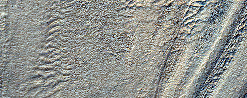 Ridges in Hellas Planitia