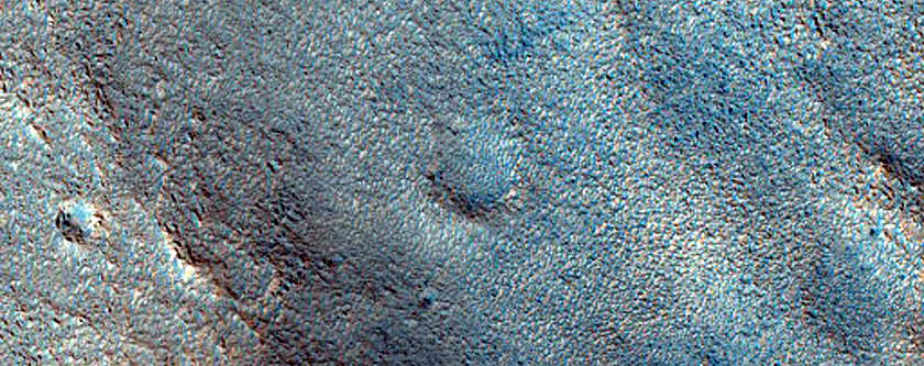 Wrinkle Ridge in Northern Arabia Terra