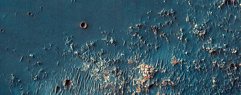 Crater in Terra Sabaea