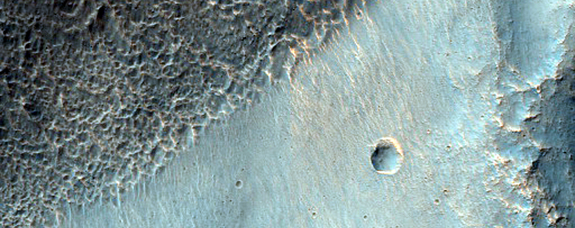 Rim of Larger Crater Surrounding Corozal Crater