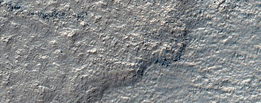 Curved Channel in Southern Hellas Planitia