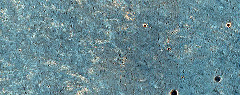 Meridiani Planum Terrain with Thermal Infrared Signature of Hematite