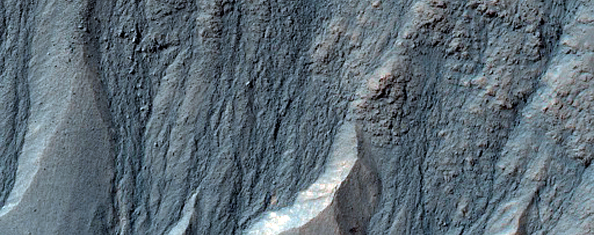 Gullies with Meandering Channels and Channels that Widen Downslope