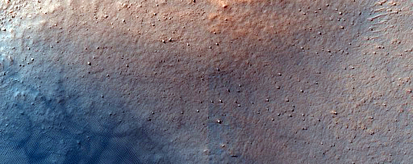Central Peaks of Impact Crater in Hellas Planitia