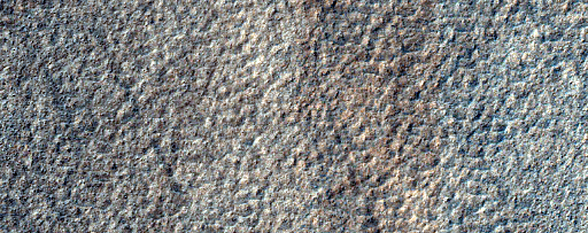 Ridge in Valley in Hellas Planitia