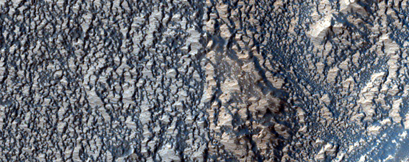 Light-Toned Exposures near Voeykov Crater