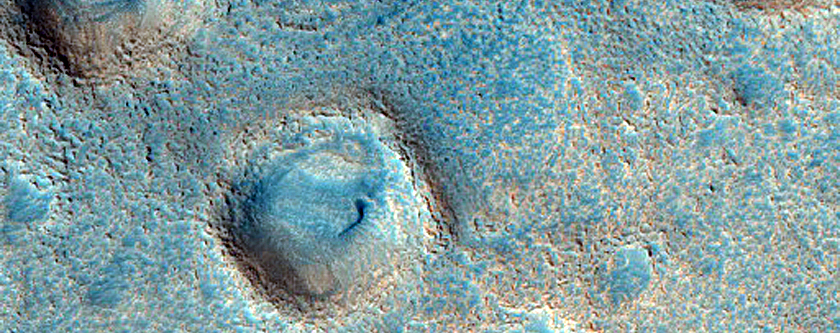 Holes in Wall of Mesa in Northern Arabia