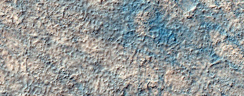 Terrain North of Very Crater