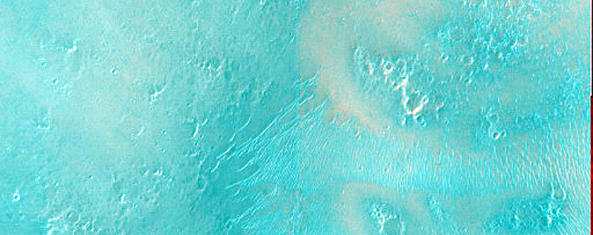 Terrain East of Huygens Crater
