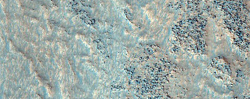 Stereo Acquisition of Blocky Mantle Seen in PSP_009871_3085