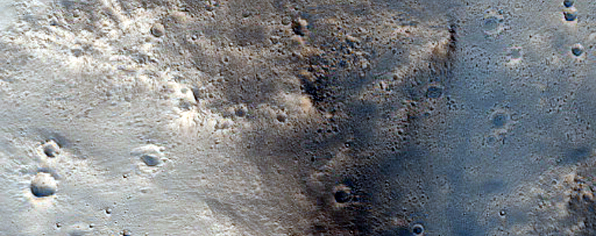 Layers in Trouvelot Crater
