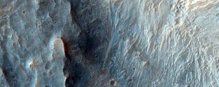 Perched Alluvial Fan in Coprates Chasma