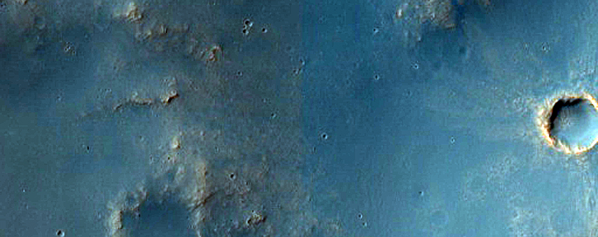 Terrain West of Columbus Crater