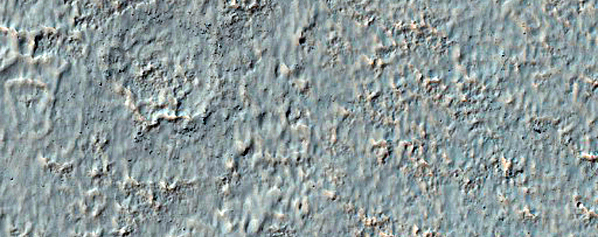 Crater and Terrain to South